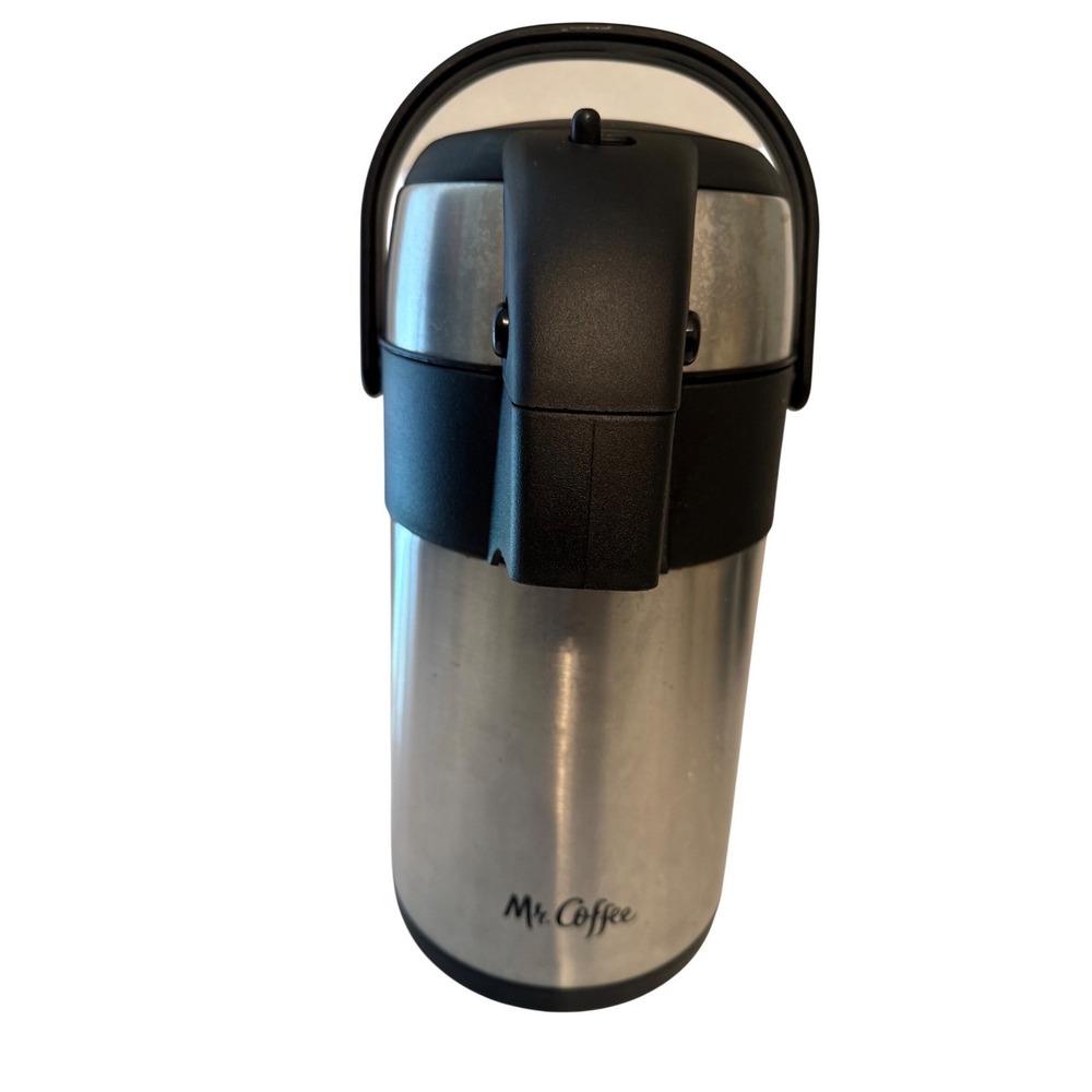 Mr. Coffee Stainless Steel Airpot Thermal Coffee Beverage Dispenser Pump Lever